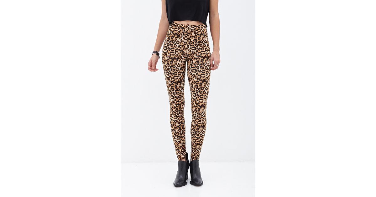 Forever 21 Leopard Print Leggings 