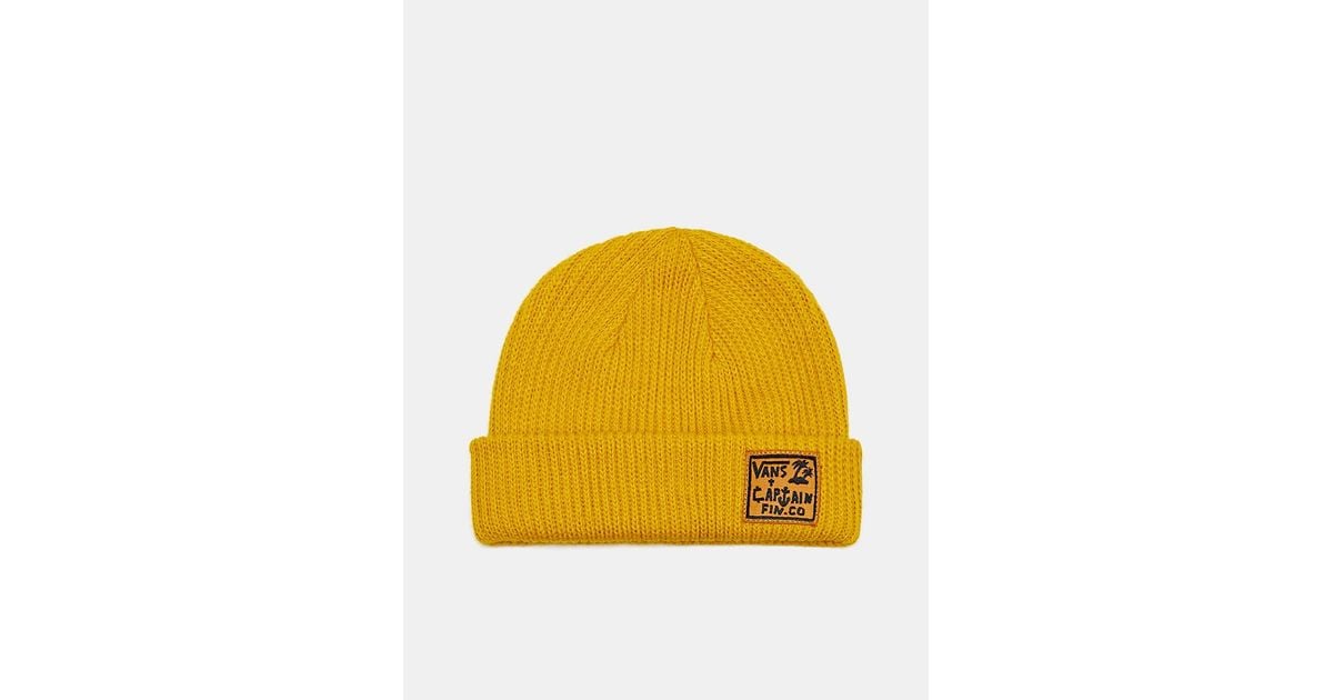 vans mustard beanie