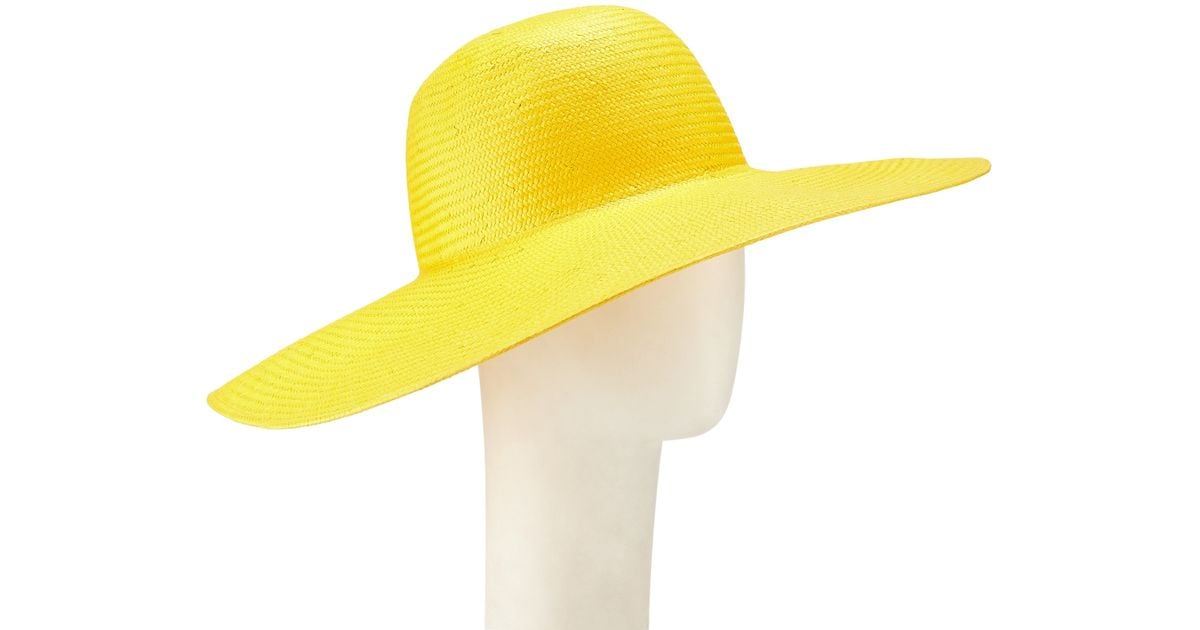 Yellow floppy sun hat Clearance