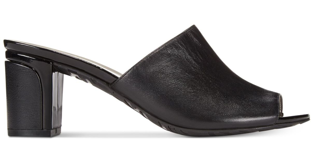 anne klein womens wedge mules