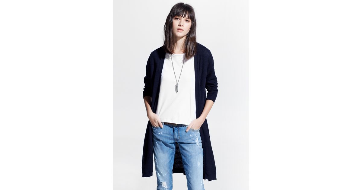 long cotton cardigan