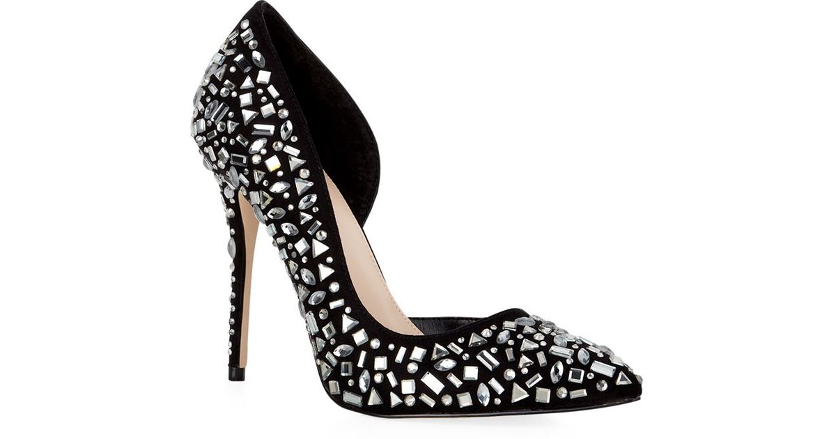 embellished court shoes uk
