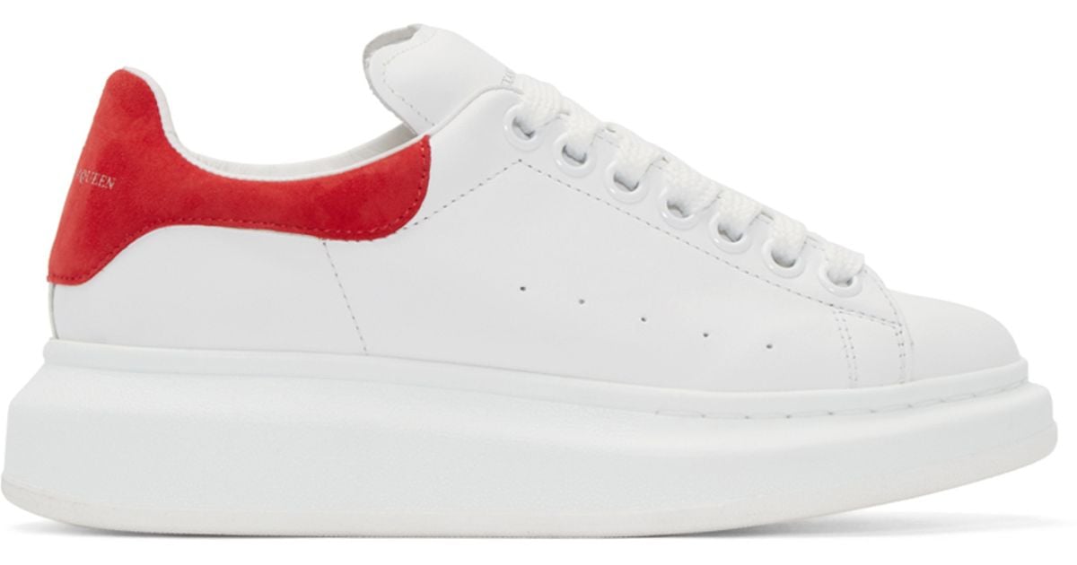 White \u0026 Red Double Sole Sneakers - Lyst