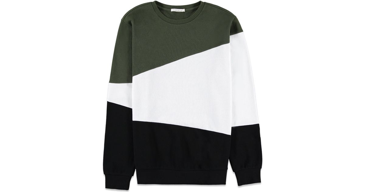 colorblock sweatshirt mens
