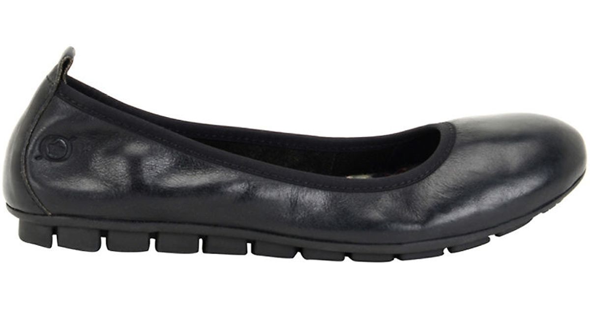 born leather ballet flats