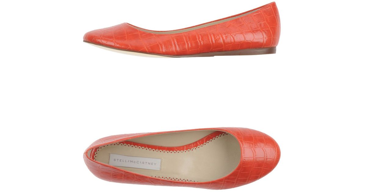 coral ballet flats