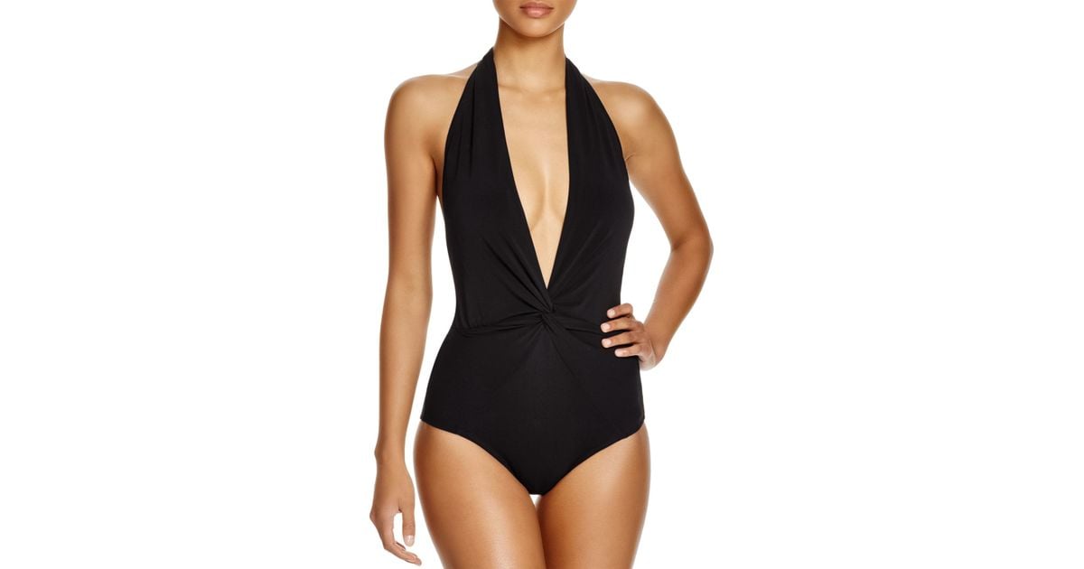 robin piccone black one piece