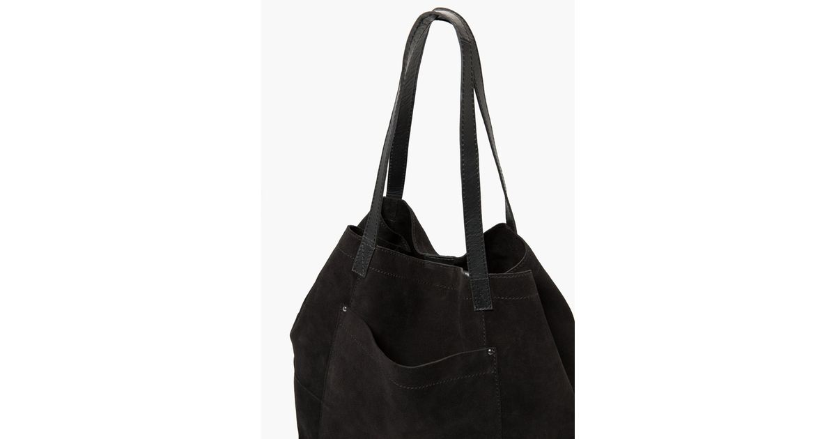 mango black suede bag