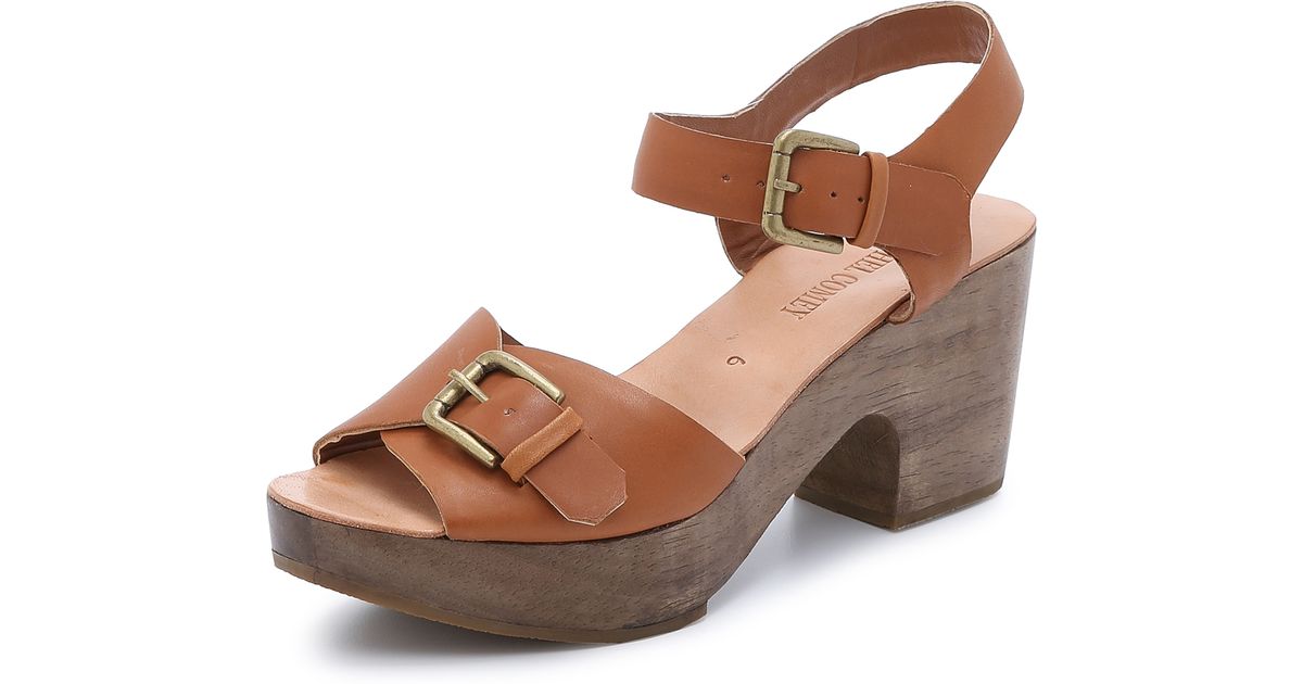 peep toe clog sandals