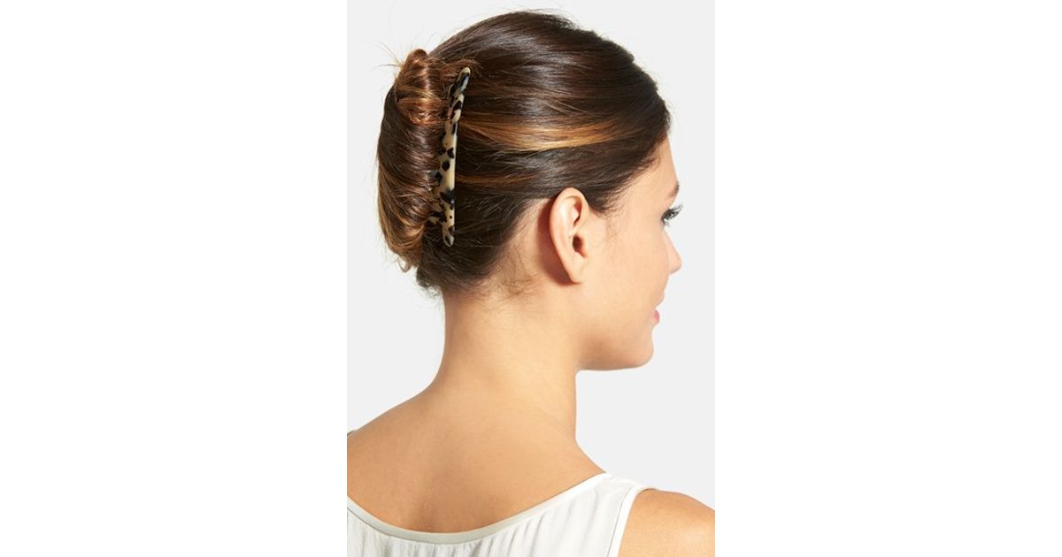 France Luxe Handcrafted French Twist Comb In Brown Lyst