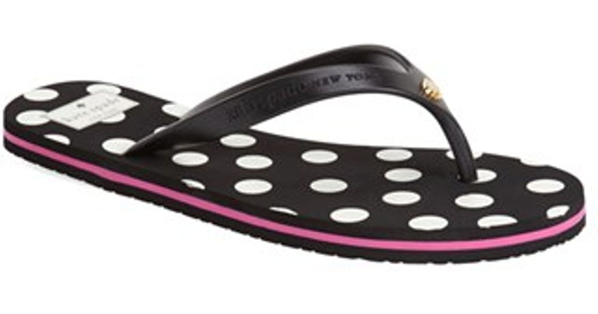 kate spade polka dot flip flops