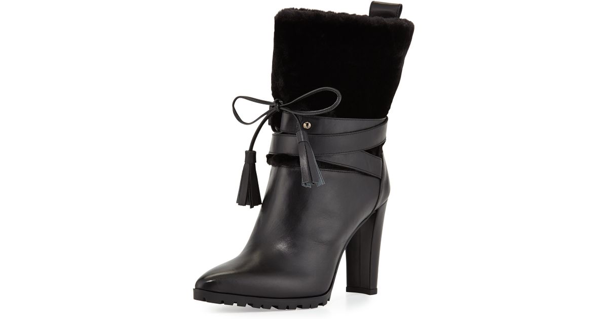stuart weitzman kye leather bootie
