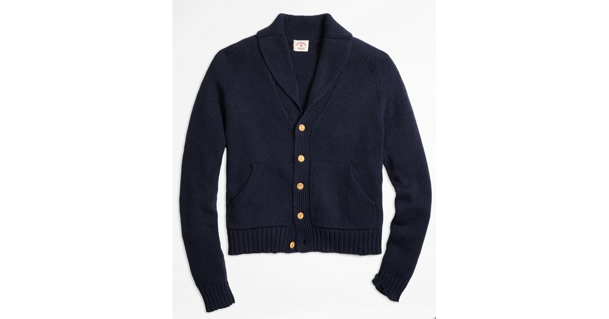 brooks brothers shawl collar sweater