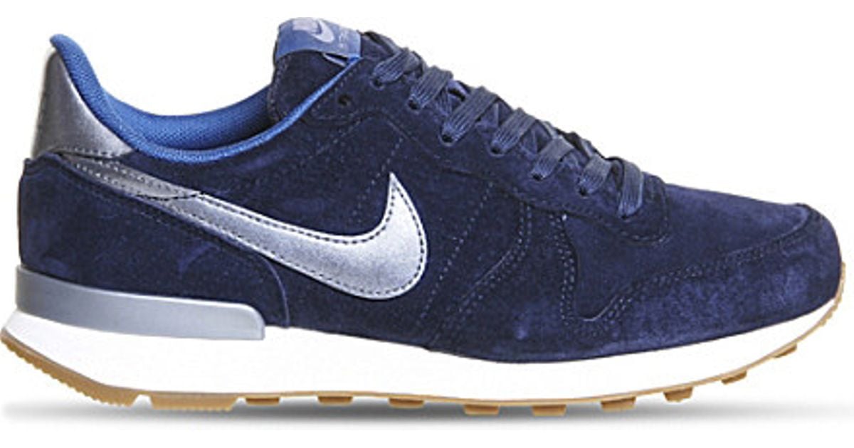 Nike Internationalist Suede Trainers in Navy Metallic Blue (Blue) for Men -  Lyst