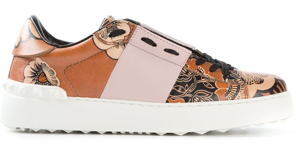 valentino floral sneakers