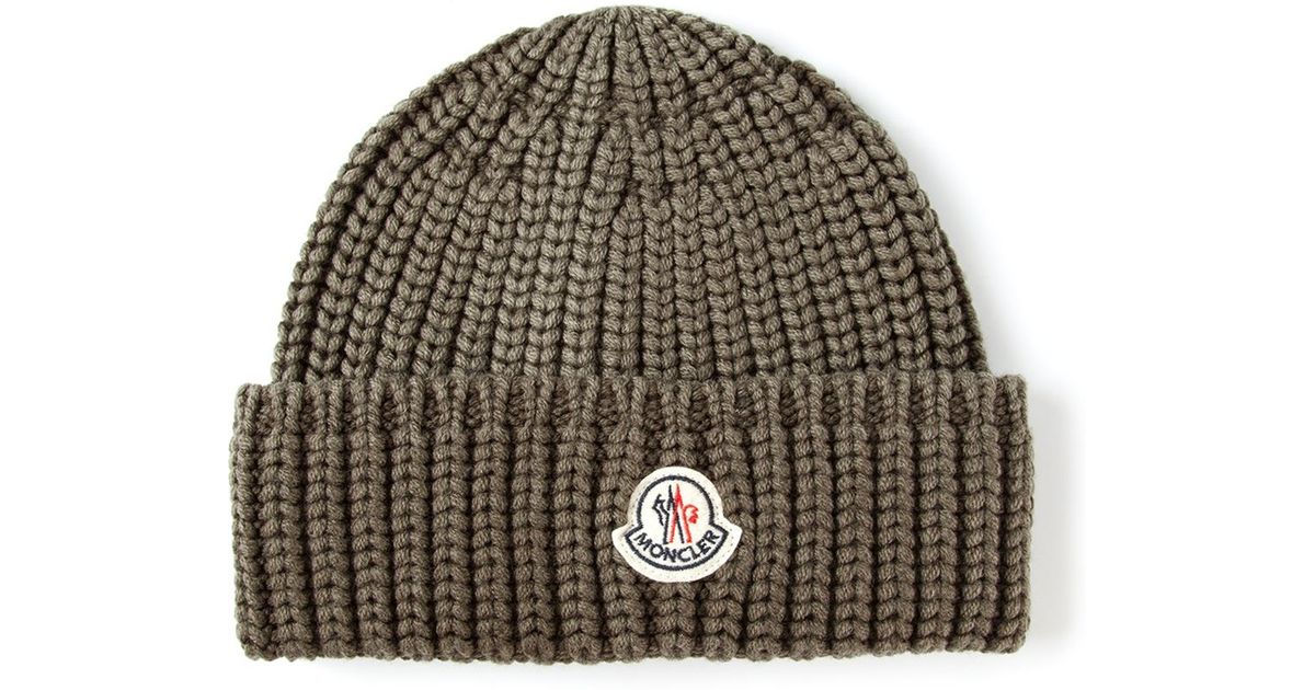 green moncler beanie