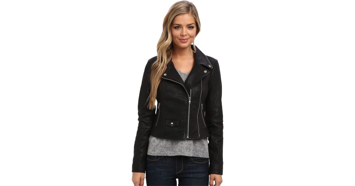 Lyst Obey Savages Leather Jacket In Black