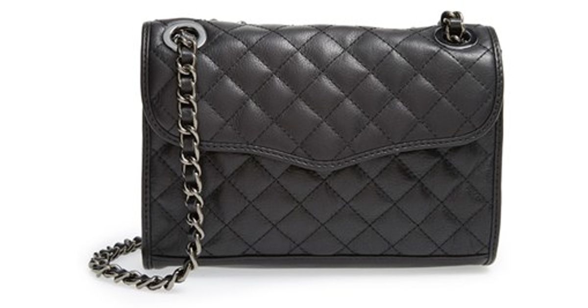 rebecca minkoff black quilted crossbody