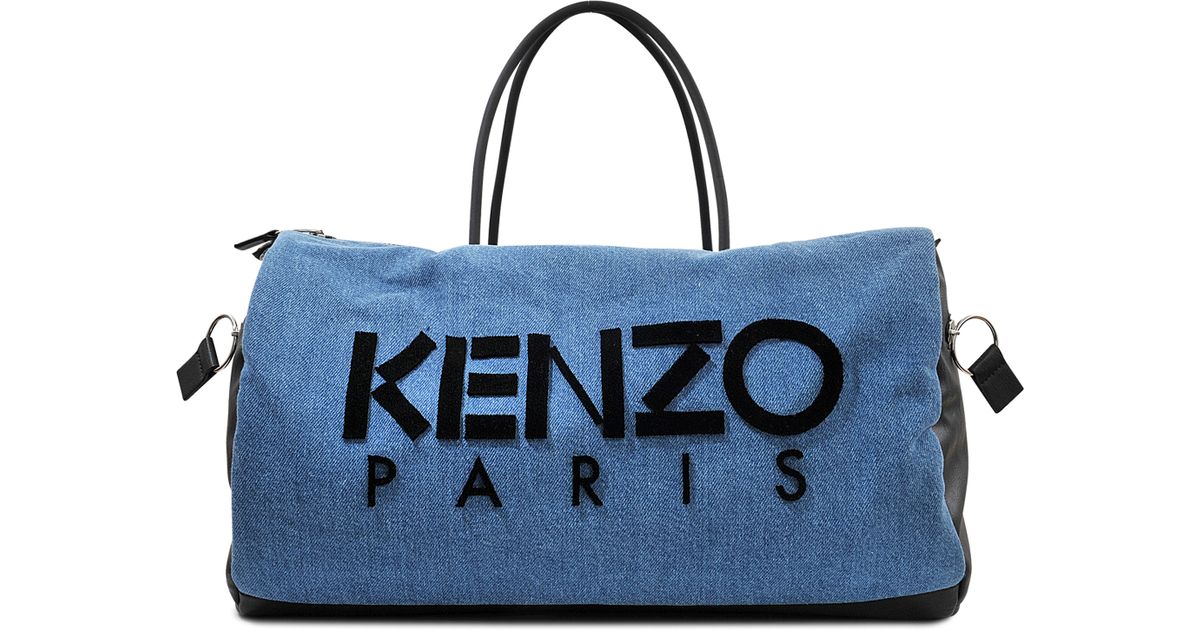 KENZO Kanvas Duffle Bag in Blue - Lyst