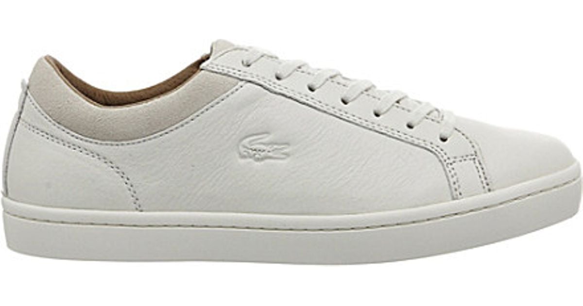 lacoste straightset leather sneaker