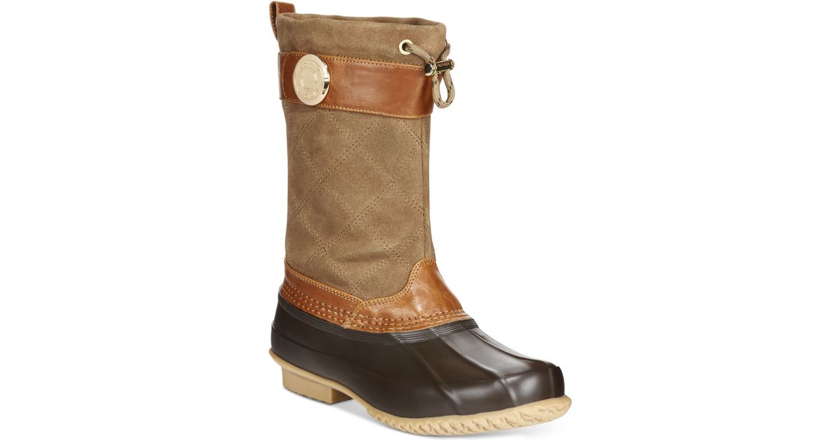 tommy hilfiger duck boots womens