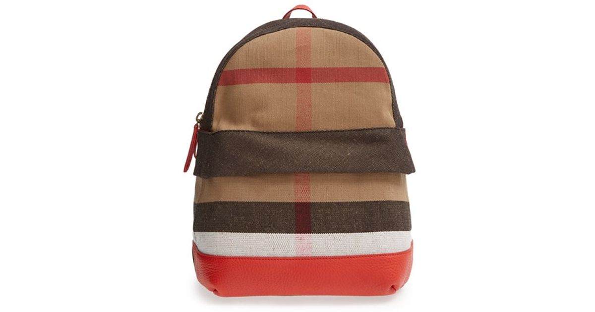 Burberry Check Backpack Burberry Check Backpack