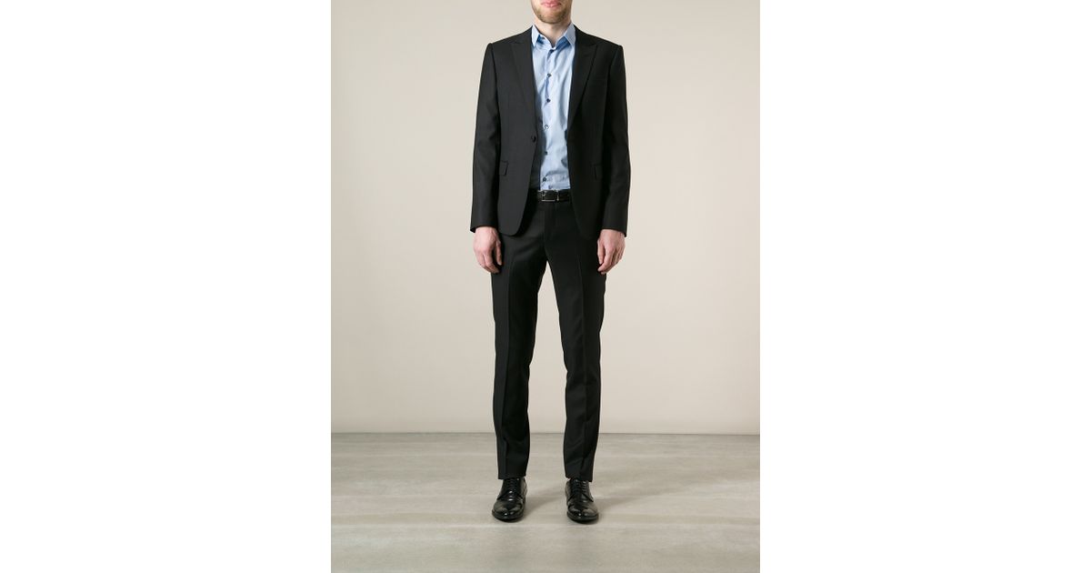 Emporio Armani David Line Suit in Black 