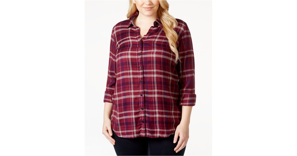 lucky brand bungalow plaid shirt