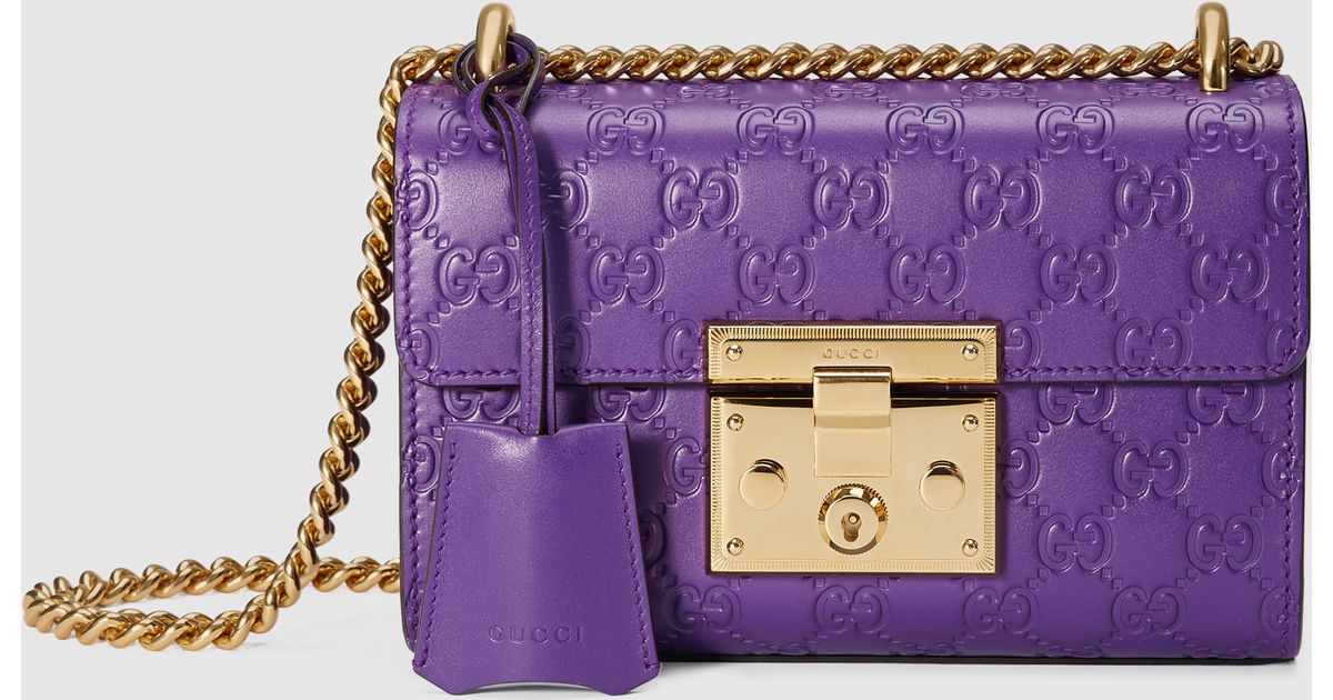 purple gucci handbag