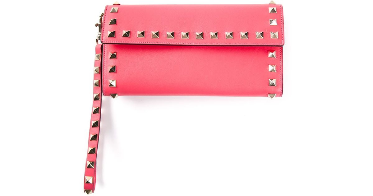 valentino rockstud wristlet