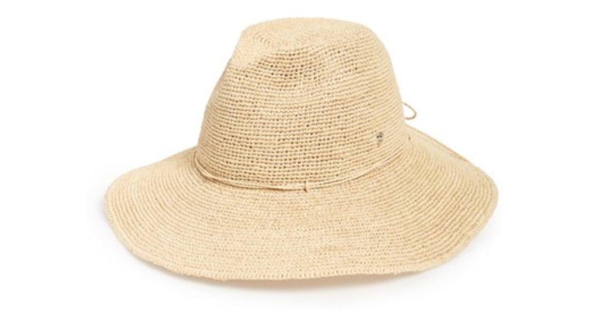 packable raffia hat