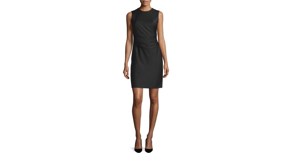 theory black sheath dress