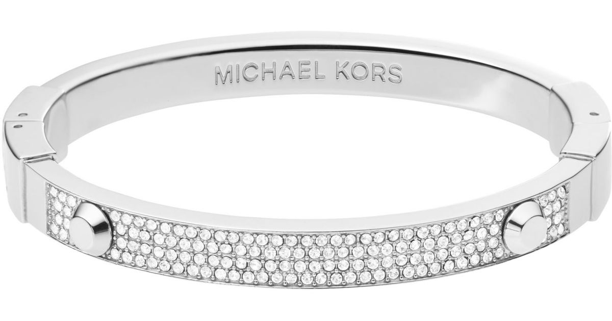 Michael Kors Astor Pavé Silver-tone Bracelet in Metallic | Lyst
