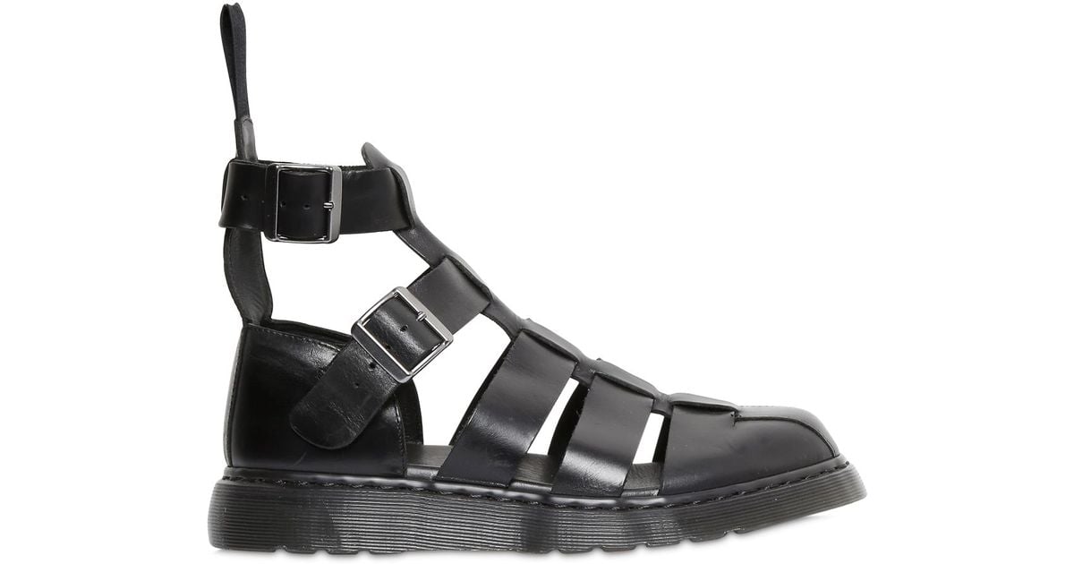 black gladiator sandals dr martens