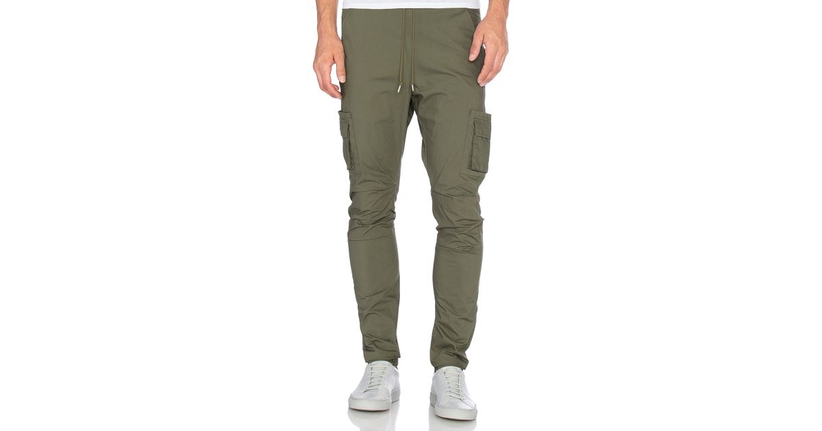 john elliott cargo pants olive