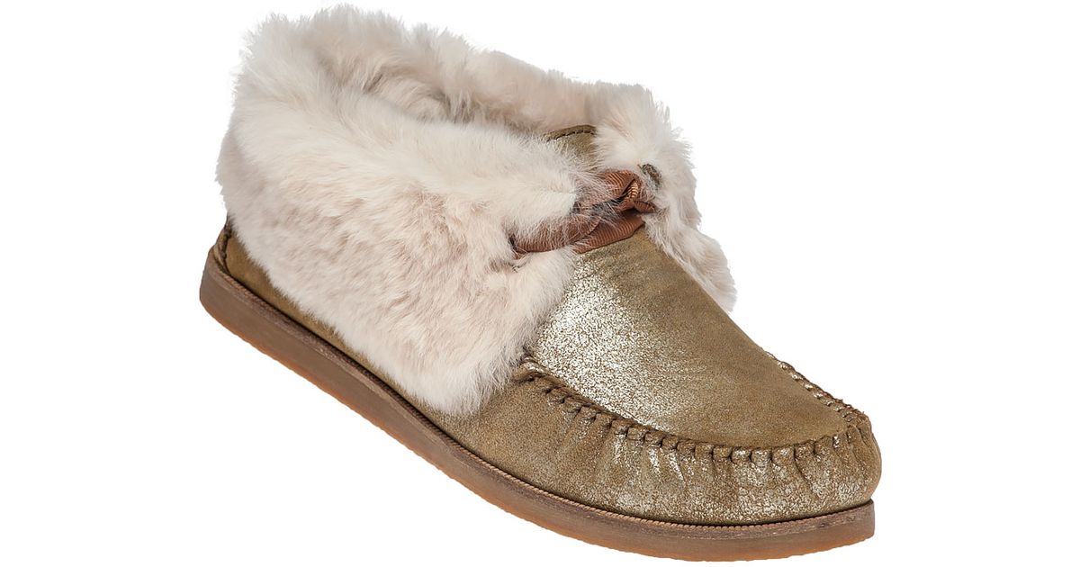 tory burch fur shoes