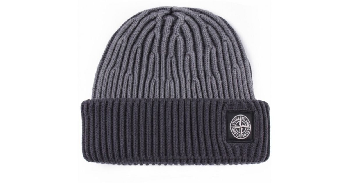 stone island beanie hat