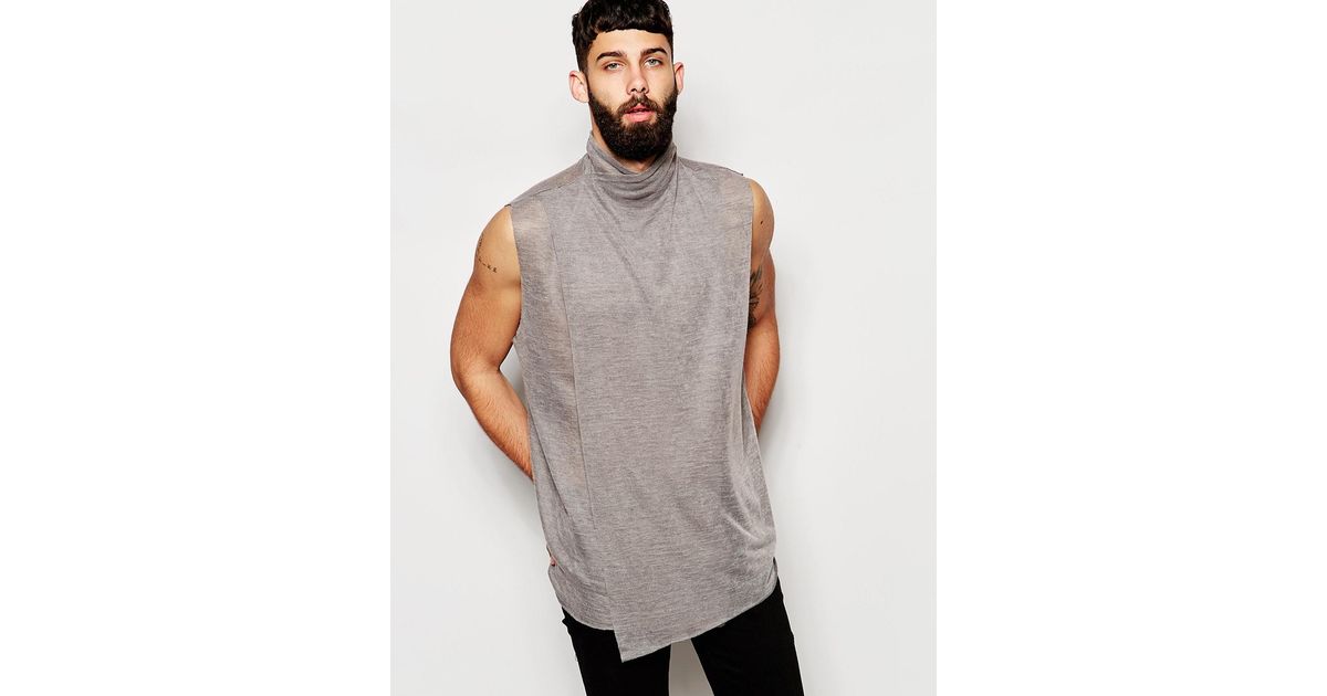 sleeveless turtleneck male