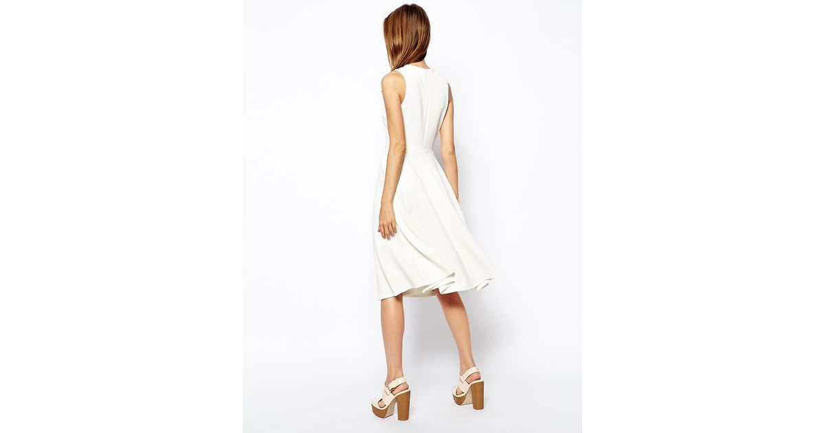 jersey midi skater dress