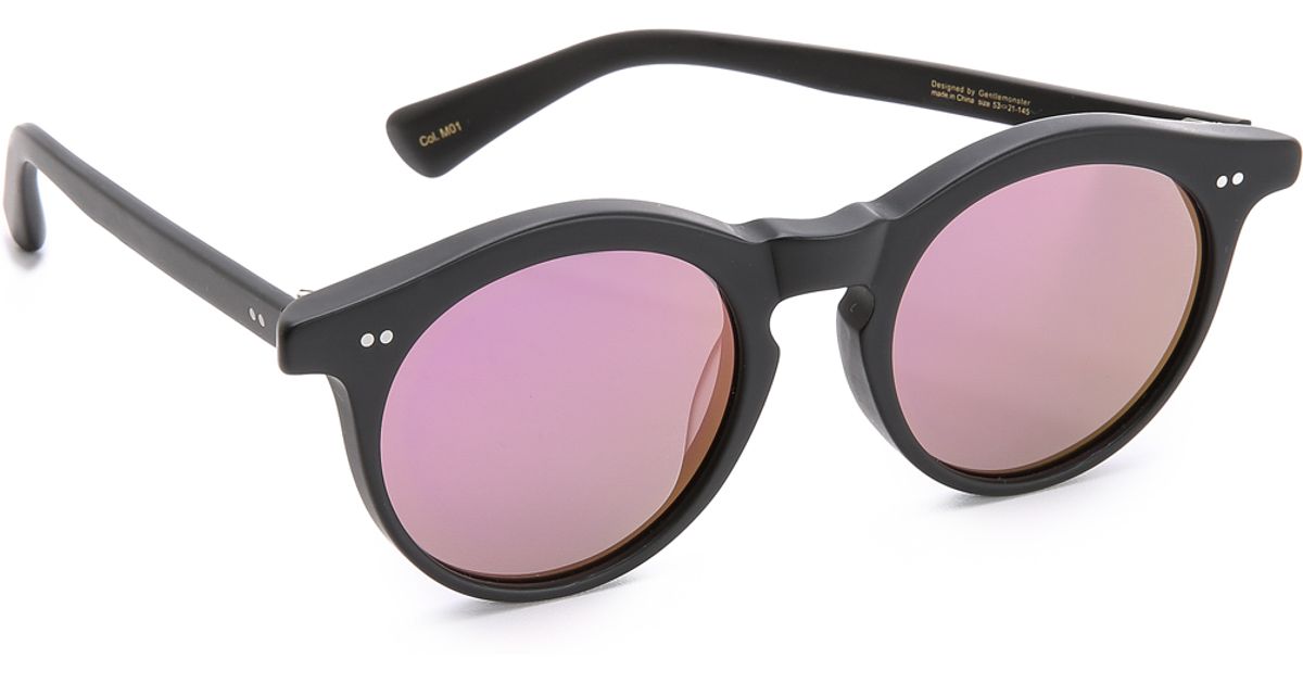 Gentle Monster Joe Sunglasses Black/pink Lyst