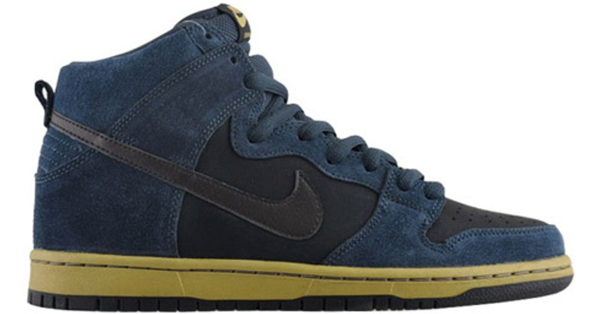 blue and gold nike dunks