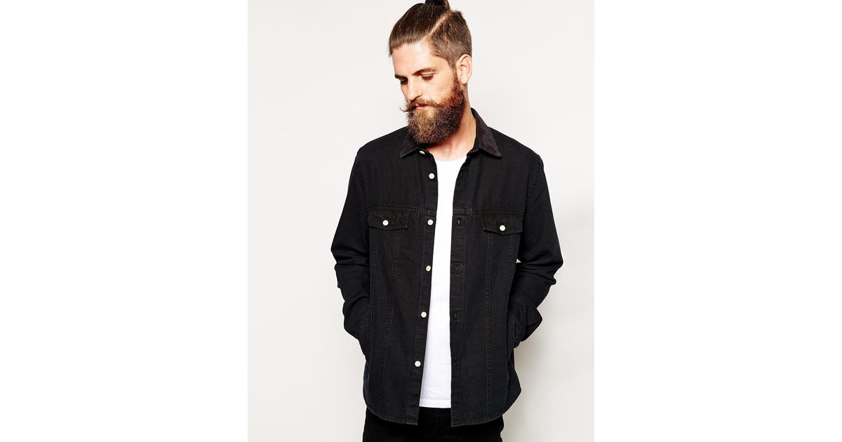 denim over shirt men