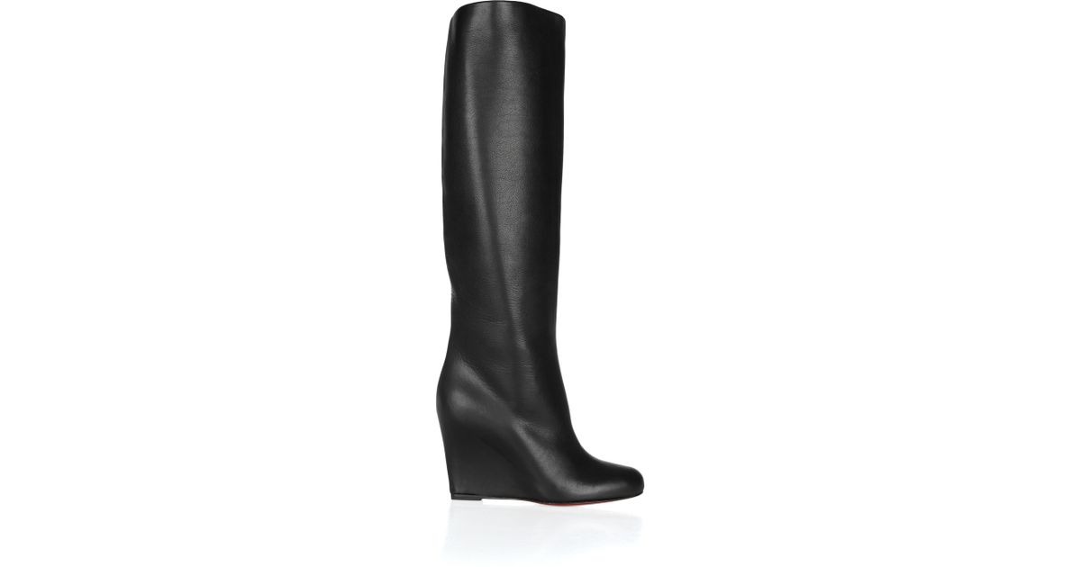 louboutin wedge boots