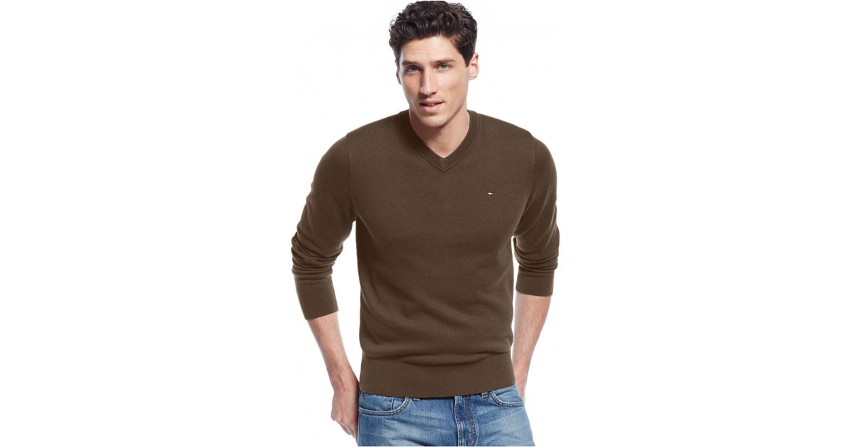 v neck tommy hilfiger sweater