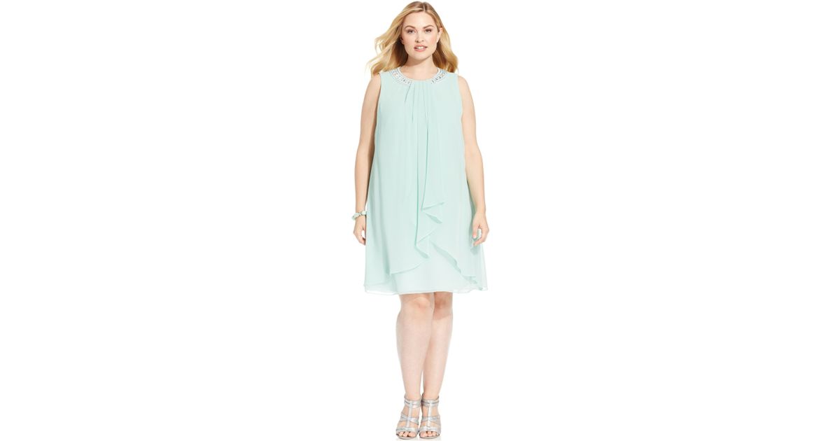 sage green shift dress