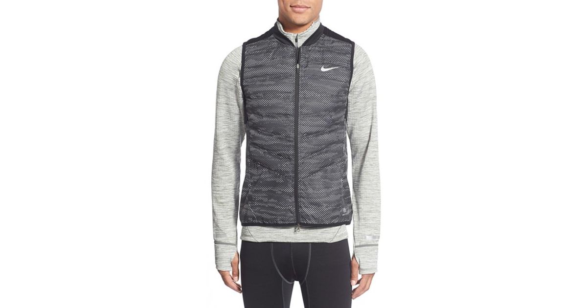 nike aeroloft vest black