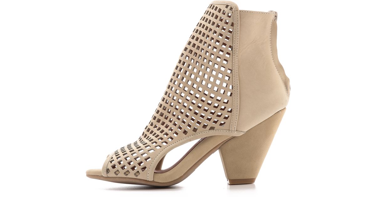 jeffrey campbell peep toe booties