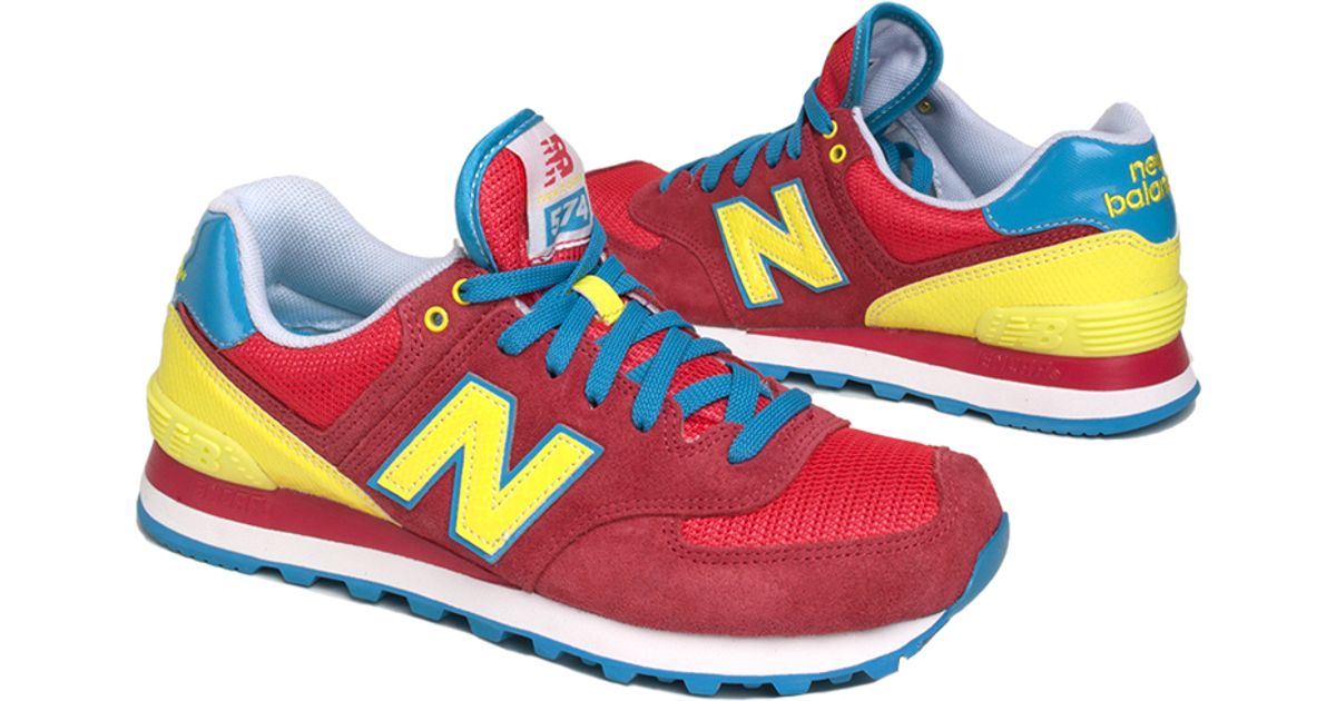 New Balance Carnival 574 Sneaker in Red Lyst