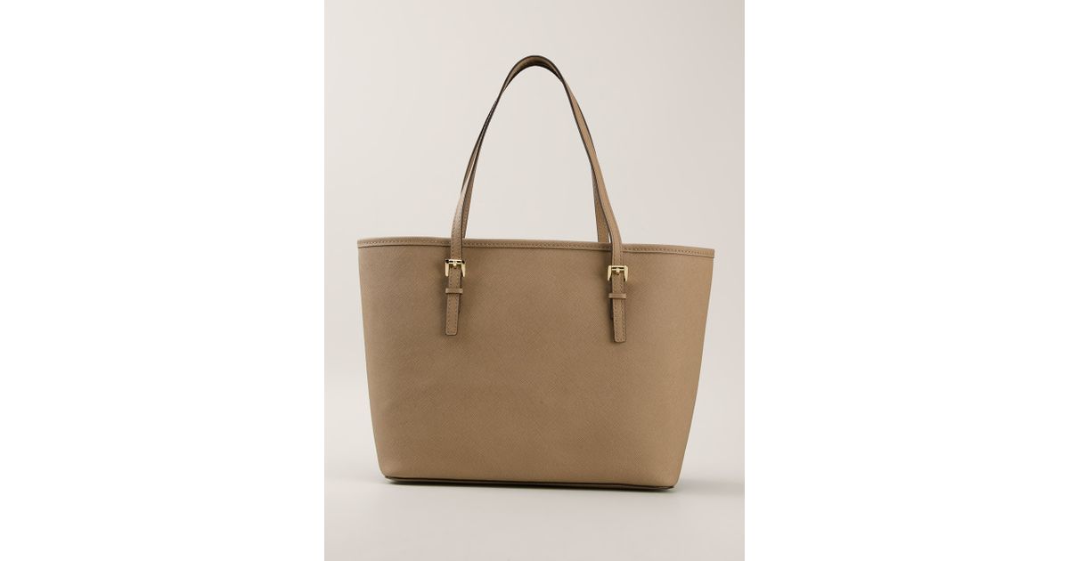 Jet set leather tote Michael Kors Brown in Leather - 35626325