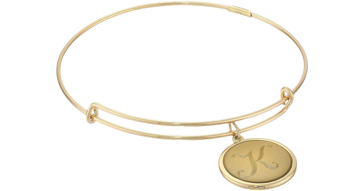 Lyst Alex And Ani Precious Initial K Bracelet In Metallic